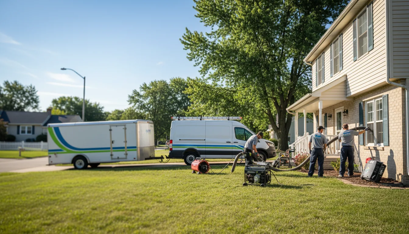 Flooded Basement Restoration And Cleanup With Repair in George, IA near me